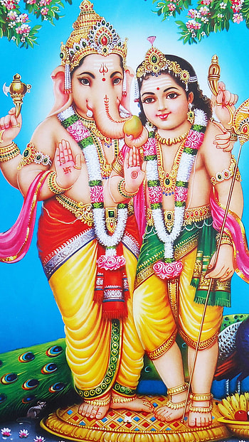 God Murugan, God Ganesha HD phone wallpaper