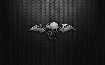 Texture, Textures, Grid, Wings, Skull HD wallpaper