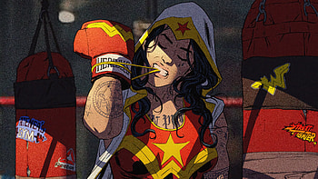 Boxer Wonder Woman, wonder-woman, superheroes, artist, artwork, digital-art, behance HD wallpaper