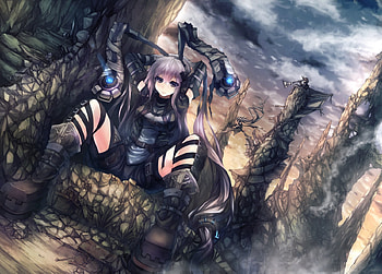 reisen udongein inaba, touhou, wasteland, pillars, boots HD wallpaper