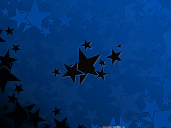 abstract stars, blue, black, stars, abstract HD wallpaper