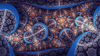 Fractal art, U, Intricate design, Abstract patterns HD wallpaper