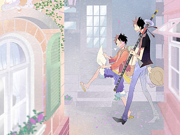 Luffy & Law, Trafalgar Law, Monkey D. Luffy, Anime, One Piece HD wallpaper