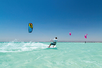 Kiteboarding art, Vibrant colors, Dynamic energy, Visual inspiration HD wallpaper