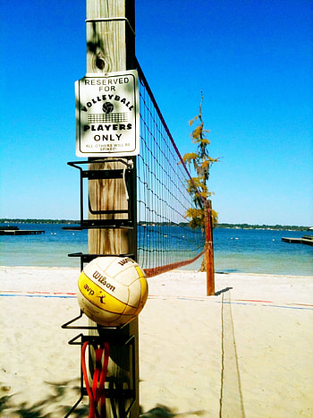 Net and ball, Beach Volleyball HD phone wallpaper