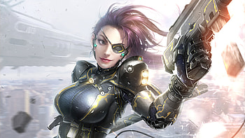 Secret Female Agent Warrior Girl , warrior, scifi, artist, artwork, digital-art, artstation HD wallpaper