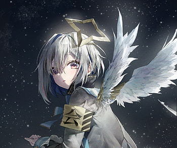 Amane Kanata, angel, hololive, Amane Kanata, Anime, Virtual Youtuber, anime angel HD wallpaper