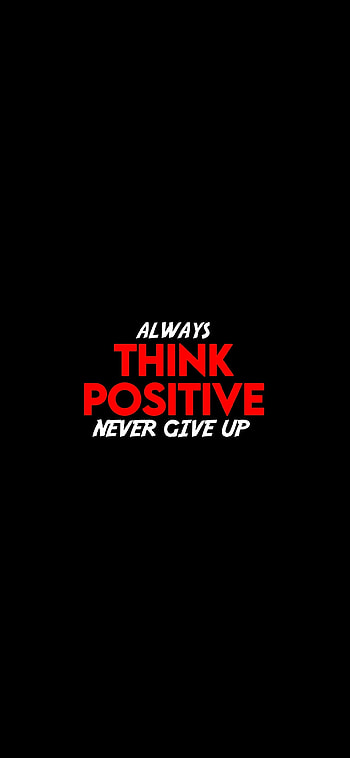 Think Positive, logo, graphics HD phone wallpaper