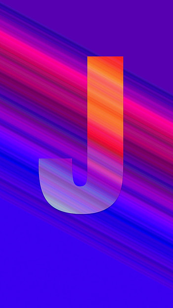 J initial, Alphabet, Design, Intersection, Gradient, REET, Blue, Purple, LOGO, Orange HD phone wallpaper