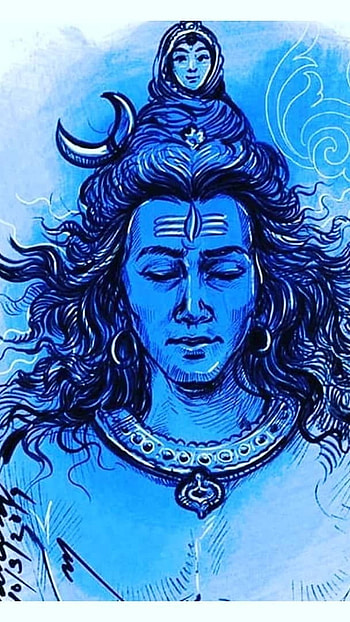 Bholenath Ki , Blue Theme HD phone wallpaper