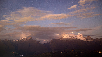 Stars Above The Silent Peaks, stars, star, mountains, mountain, sky, nature HD wallpaper