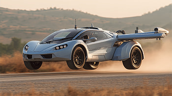 Futuristic Flying Car : Stunning Vehicle in Action, vehicle, futuristic car, flying car, flying, car HD wallpaper