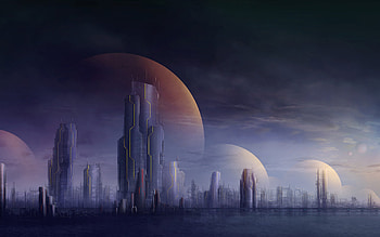 Futuristic City Skyline, Travels, Futuristic buildings, Skyscrapers HD wallpaper
