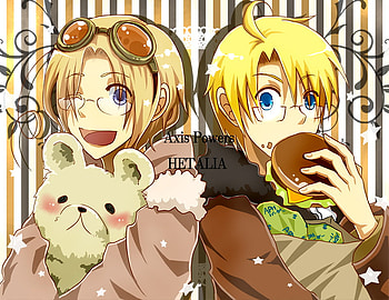 America and Canada, axis, alfred, matthew, cute, boys, american, anime, burger, hetalia, powers, canada, america HD wallpaper