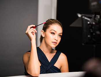 Gigi hadid, super model, makeup, 2018 HD wallpaper