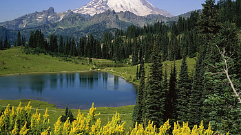Landscape, Mountains, Lakes HD wallpaper