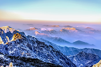 Morning Blue Mountains , nature, mountains HD wallpaper