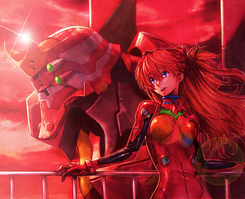 Red Days, pilot, evangelion, plugsuit, langley, asuka, neon, mecha, genesis, cool, eva HD wallpaper