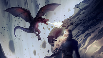 Winter Has Come Game Of Thrones, game-of-thrones, tv-shows, artist, artwork, digital-art, deviantart, dragon HD wallpaper