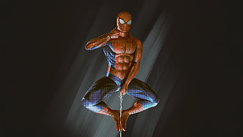 Spiderman Web Of The Hero, spiderman, superheroes, artwork, art, digital-art, pixiv HD wallpaper