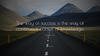 Success Quotes: “The way of success is the way of continuous pursuit of knowledge HD wallpaper