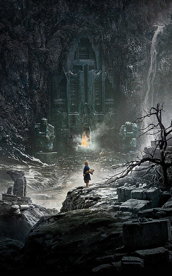Erebor, Desolation of Smaug, Gloss poster, Fantasy landscape HD phone wallpaper