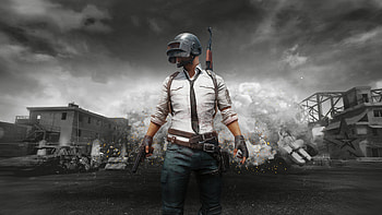 PUBG, mobile 2018, monochrome HD wallpaper