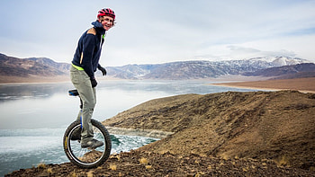Four year old girl, Bristol, Learned to unicycle HD wallpaper