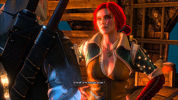 [The Witcher 3] ScÃ¨ne d'amour avec Triss Merigold HD wallpaper