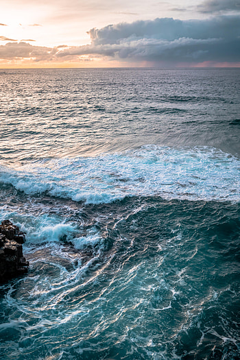 Nature, Water, Stones, Waves, Horizon, Ocean HD phone wallpaper
