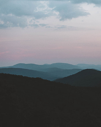 Nature, Mountains, Twilight, Vertex, Fog, Dusk, Hills, Tops HD phone wallpaper