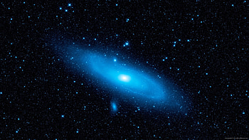 Blue Andromeda Galaxy for HD wallpaper