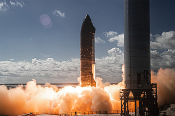 SpaceX's starship , Epic engine test, Cutting-edge technology, Astronomic marvel HD wallpaper