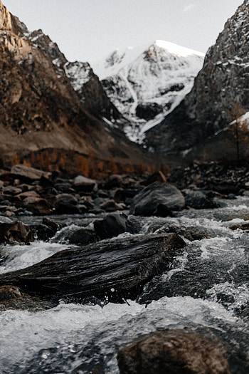 Nature, Water, Rivers, Stones, Mountains, Rocks HD phone wallpaper