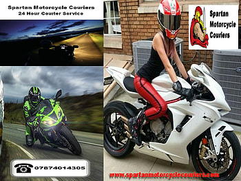 Spartan Motorcycle Couriers, courier, biker chick, biker babe, motorcycle, transportation, motorbike HD wallpaper
