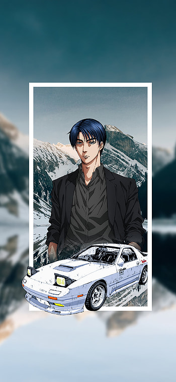 Ryōsuke Takahashi - Initial D, car, Anime, anime car HD phone wallpaper