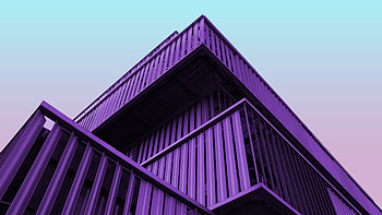 Purple Metal Structure HD wallpaper