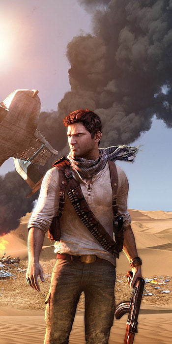 Uncharted main in desert, Gaming HD phone wallpaper