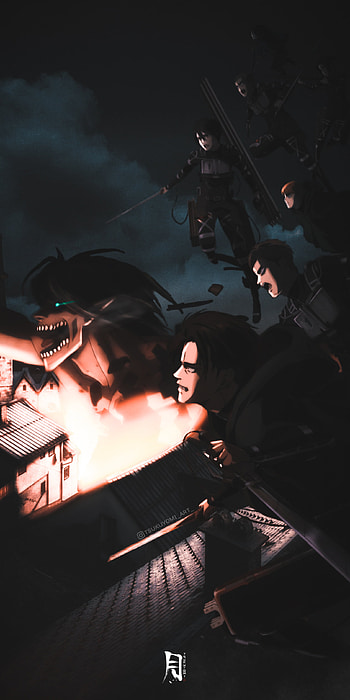 Declaration of war, attack on titan, flash graphy, performing arts, hanji, connie, sasha braus, shingeki no kyojin, eren, jean, mikasa, armin, levi HD phone wallpaper