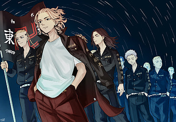 Tokyo Revengers, Mikey Manjiro Sano, Izana Kurokaw, Takemichi Hanagaki, Anime, Chifuyu Matsuno, Haruchiyo Sanzu, Kazutora Hanemiya, Keisuke Baji HD wallpaper