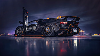Dark Lamborghini Aventador V12, lamborghini, lamborghini-aventador, cars HD wallpaper