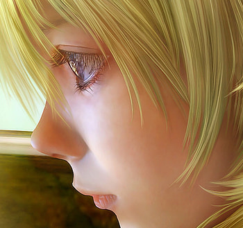 Alice profile, profile, art, girl, shu littlebit, alice, fantasy, luminos, eye, shu HD wallpaper