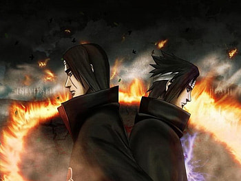 sasukeanditachi, itachi, sasuke uchiha HD wallpaper
