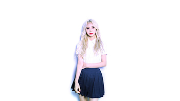 LOONA, K-pop group, Loona Jinsoul blonde, South Korean girl HD wallpaper