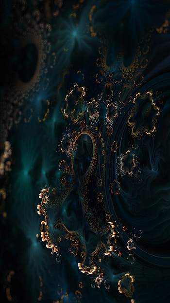 Fractal, patterns, circles, coral HD phone wallpaper