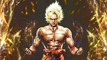 Goku Fire 2020, goku, anime, artwork, artist, artstation HD wallpaper
