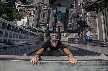 Say Chesseeee......, skyscraper, lunatic, crazy, redbull HD wallpaper