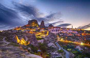 Uchisar Castle, Cappadocia HD wallpaper