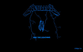 Metallica ride the lightning 240 X 320 HD wallpaper