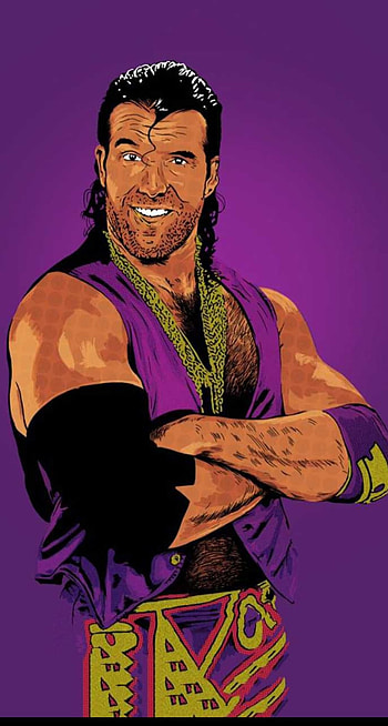 Razor Ramon, art, beard, wrestling HD phone wallpaper